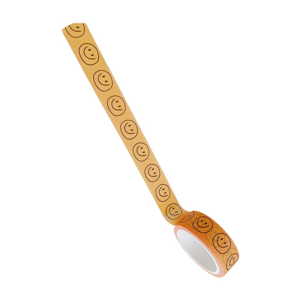 Smile Face Themed Masking Tape Cartoon Masking Tape Scrapbooking Decorative Tape for Scrapbooking Journal Photo Album