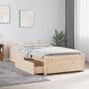VidaXL Cadre de lit avec tiroirs 75x190 cm Petit simple 3103473