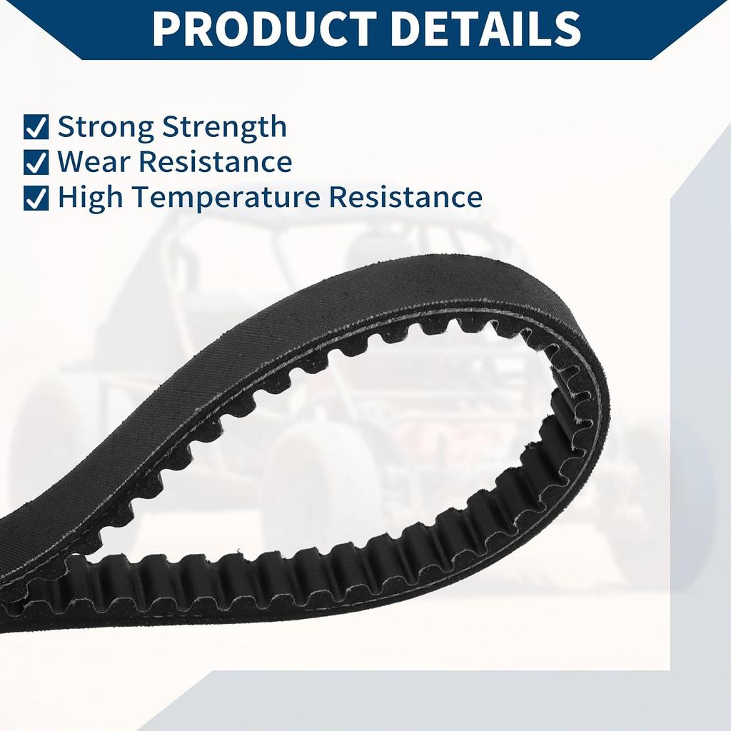 203589 Go Kart Drive Belt for KT196 Go-Kart 196cc 6.5 Hp Engines 30 Series Clutch Parts V-Belt