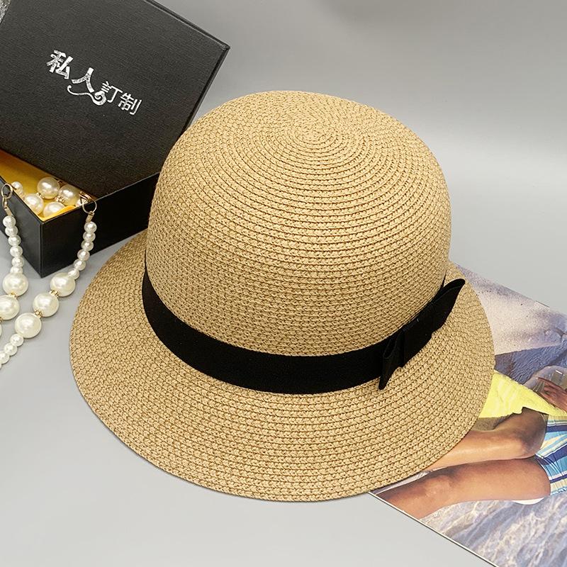 Parent-Child Spring And Summer Straw Hat Travel Seaside Sunshade Sunscreen Casual Hat Strength One Piece