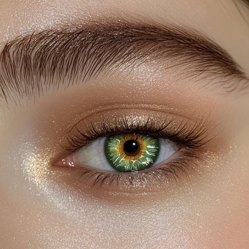 Color Lenses 2 Pairs 14.2 Mm Natural Color Lenses for Vision Eye Lens, Blue Eyes, Green Eyes