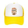 Autumn Harvest Gratitude Script Quot Mesh Baseball Cap Casual Hat Outdoor  For Womens Unisex FeUnisex