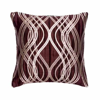 Throw Pillow Covers Brown Throw Pillow Covers Jacquard Silk Throw Pillows For Couch Striped Contemporary Style Easter - Chain Sling