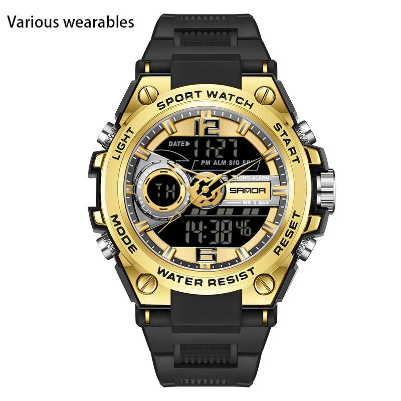 New Harajuku Style Skull Waterproof Men's Electronic Multi-Function Electronic Watch Outdoor Sports Men's Watch