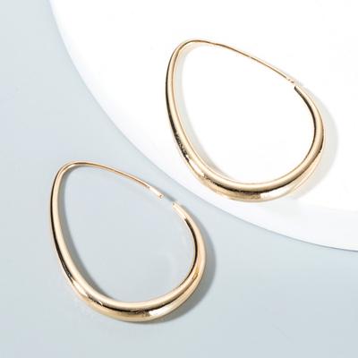 Europese en Amerikaanse mode Hoogwaardige Franse persoonlijkheid Druppelvormige oorbellen van legering