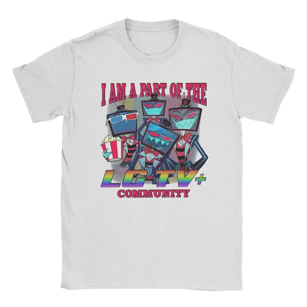 Women's Vox Hazbins Hotel T-shirt Retro Short Sleeve Round Neck T-shirt Plus Size T-shirt Loose Casual