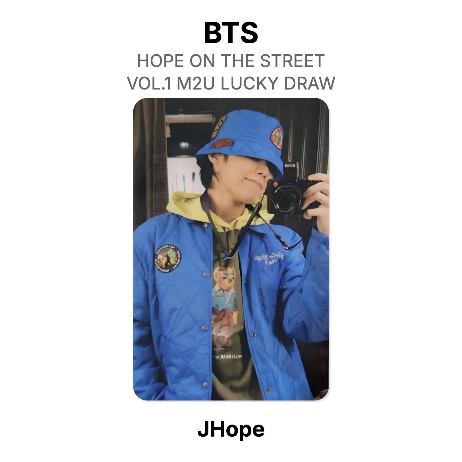 BTS HOPE ON THE STREET VOL.1 M2U LUCKY DRAW Official Photocard J-Hope