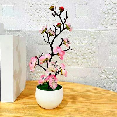 Simulierter Bonsai, Kunstblumen-Bonsai, Simulierter Wintersweet-Zweig-Bonsai, Simulierte Kunstblume