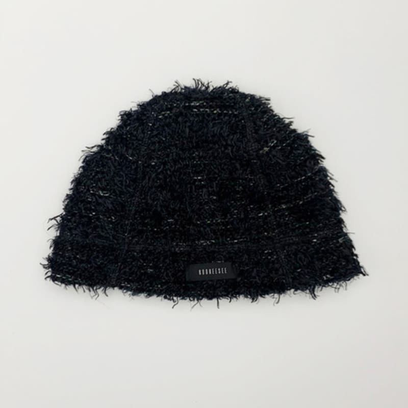 

Шапка-бини KOOKEESEE с мохнатой вязкой (черный) Black