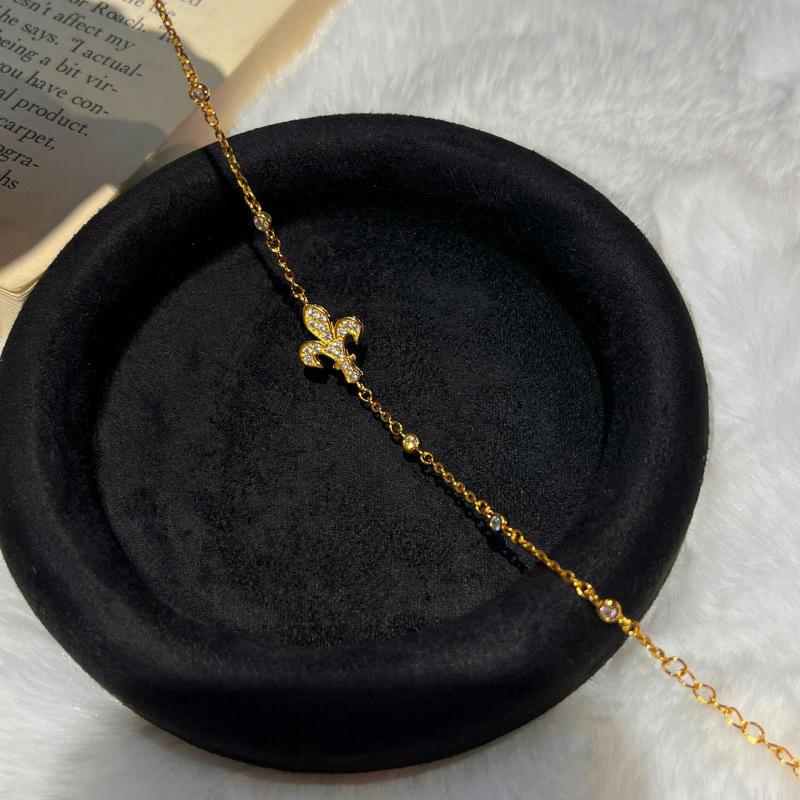 Set Collana Bracciale Iris Retrò Italiano, Design di Alta Gamma, Gioielli Versatili alla Moda e Semplici, Fornitura dal Vivo