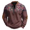 Men's Print Pullover Southwestern Western Long Sleeve Sweatshirt