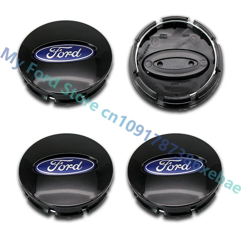 

New 2026 Car Sticker 4Pcs 65mm Car Styling Wheel Center Hub Cap Emblem Logo Hub Cap For Ford Fiesta Mondeo Fusion Explorer Escap