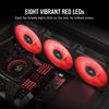 CORSAIR ML140 LED ELITE, 140mm Magnetic Levitation Red LED Fan with AirGuide, Single Pack (CO-9050123-WW)