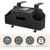 1 PC Car Seat Back Organizer, Car Back Seat Multi-Function Storage Box With 2 Drink Cup Holders, 11.42" X 3.35" Leather Tissue Organizer, Universal