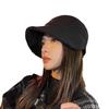 Women's Autumn and Winter New Casual and Versatile Soft Brim Showing Off Their Faces Small Warm Plush Star Ant Hat