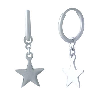 Silver Earrings Without Stones (1982174)