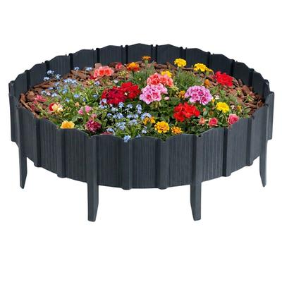 Garden Palisade Garden Linea Anthracite 78.5X0.8Xh10.5 Cm