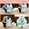 Bear Dog Penguin Animal Plush Keychain Stuffed Toy Cute Doll For Gifts Kids