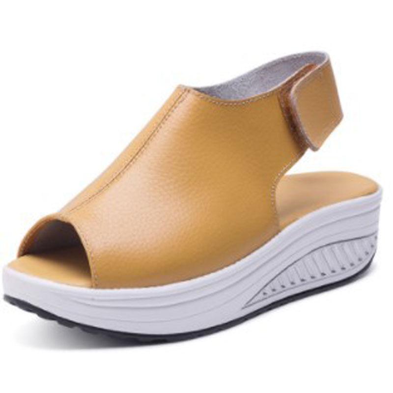 Summer Platform Sandals Women Candy Color Lace-up Casual Breathable Mesh Wedge Sneakers Shoes Woman sandalias mujer WSH3279