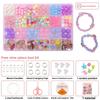 Children Bead Crafting Set Colorful Plastic Materials Handmade Accessories Gift