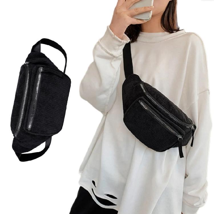 Crossbody Fannys Pack with Zipper Pockets,Belt Bag Fannys Pack Crossbody Bags for Women Everywhere Belt Bag Bum Bag