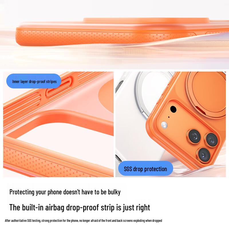 Koomeng Zero-Sense Fulcrum Frosted MagSafe Kickstand Case for iPhone 17 Series