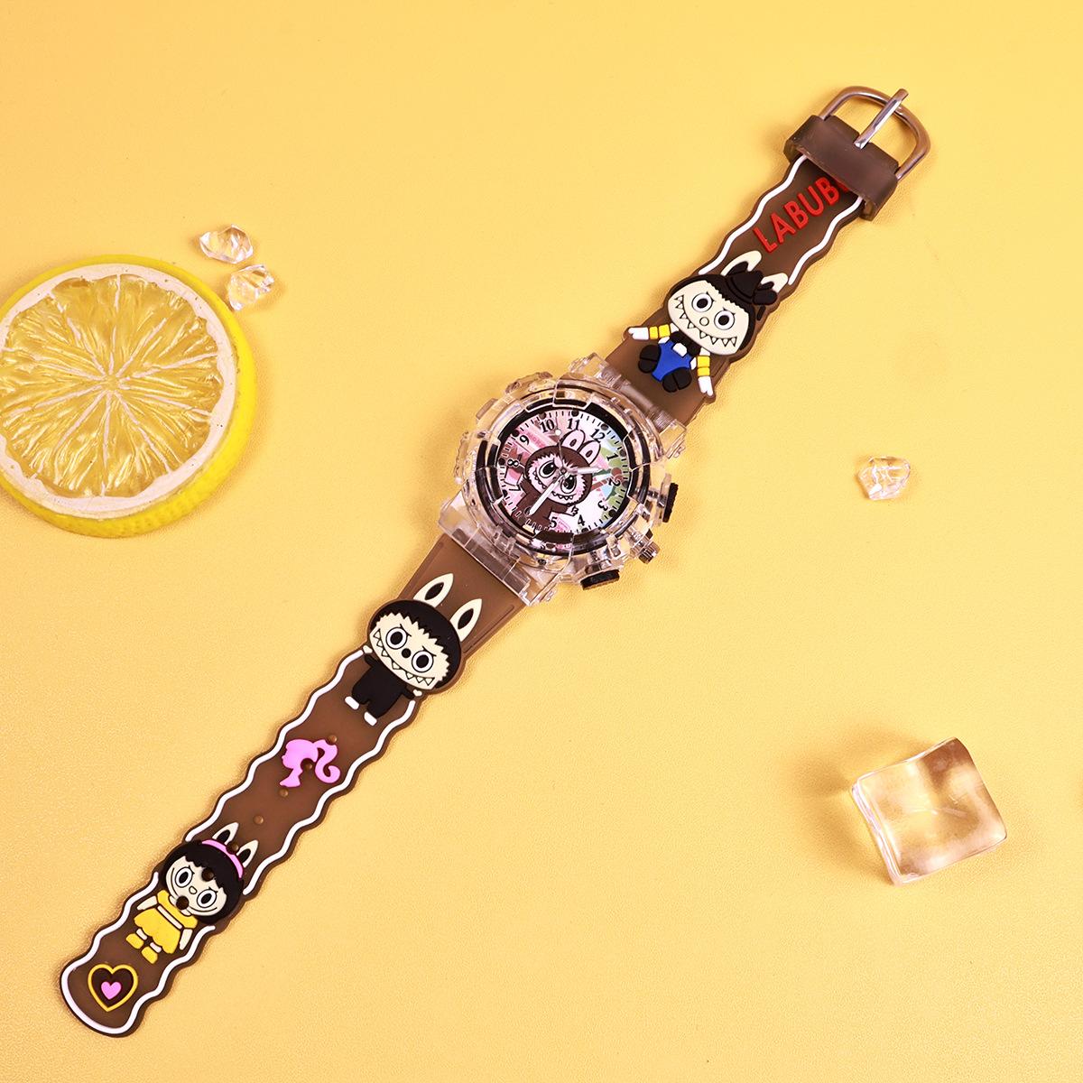 

Мультяшные светящиеся детские часы Милые часы для девочки Ученик начальной школы Цифровые стрелочные кварцевые часы