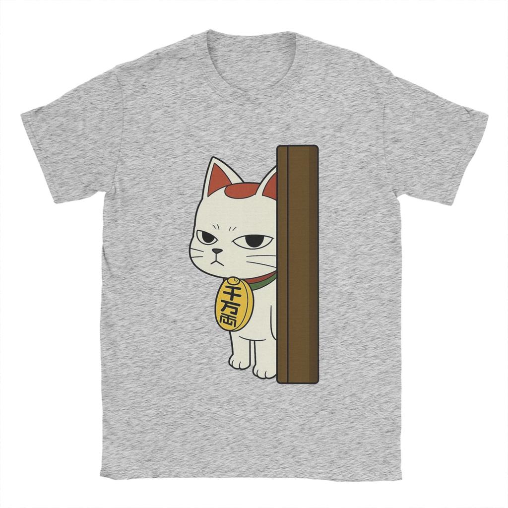 Novelty Anime Dandadan Turbo Granny Cat T-Shirt for Men Crewneck Pure Cotton T Shirts  Short Sleeve Tees New Arrival Clothes