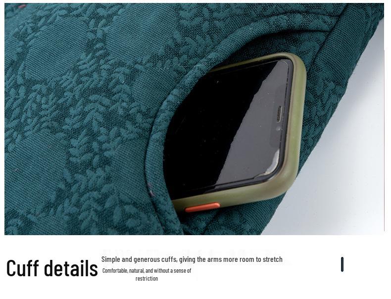 Damen Winterjacke aus Baumwolle mit Samt für Mittelalte und Ältere