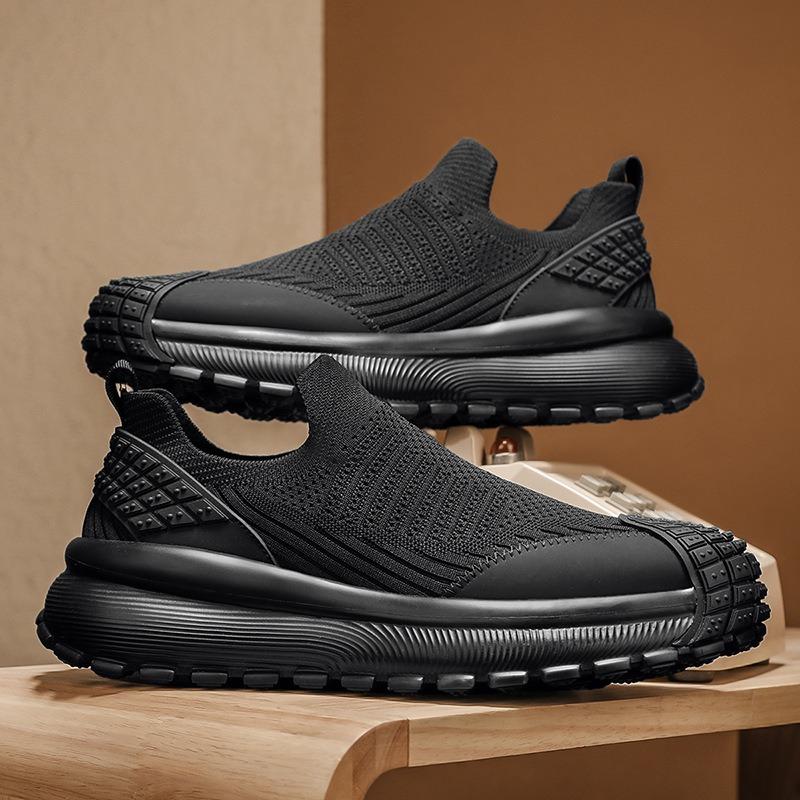 Spring and Summer New Fly-woven Breathable One-pedal Simple Sports and Leisure Mesh Shoes Men's Versatile Foot-set Trendy Men's Shoes