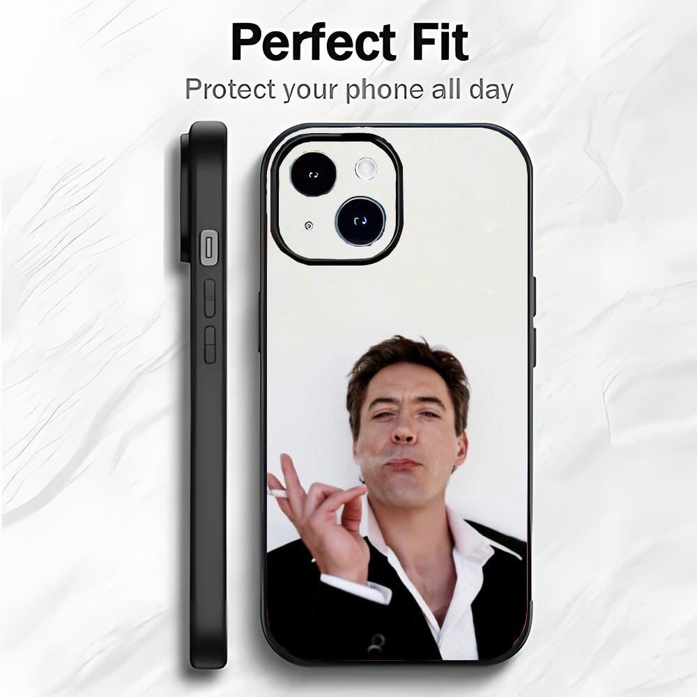 Hollywood-Schauspieler R-Robert Downey Jr Handyhülle Handyhülle Weiche Verpackung Leicht Für iPhone17 16 15 14 13ProMax