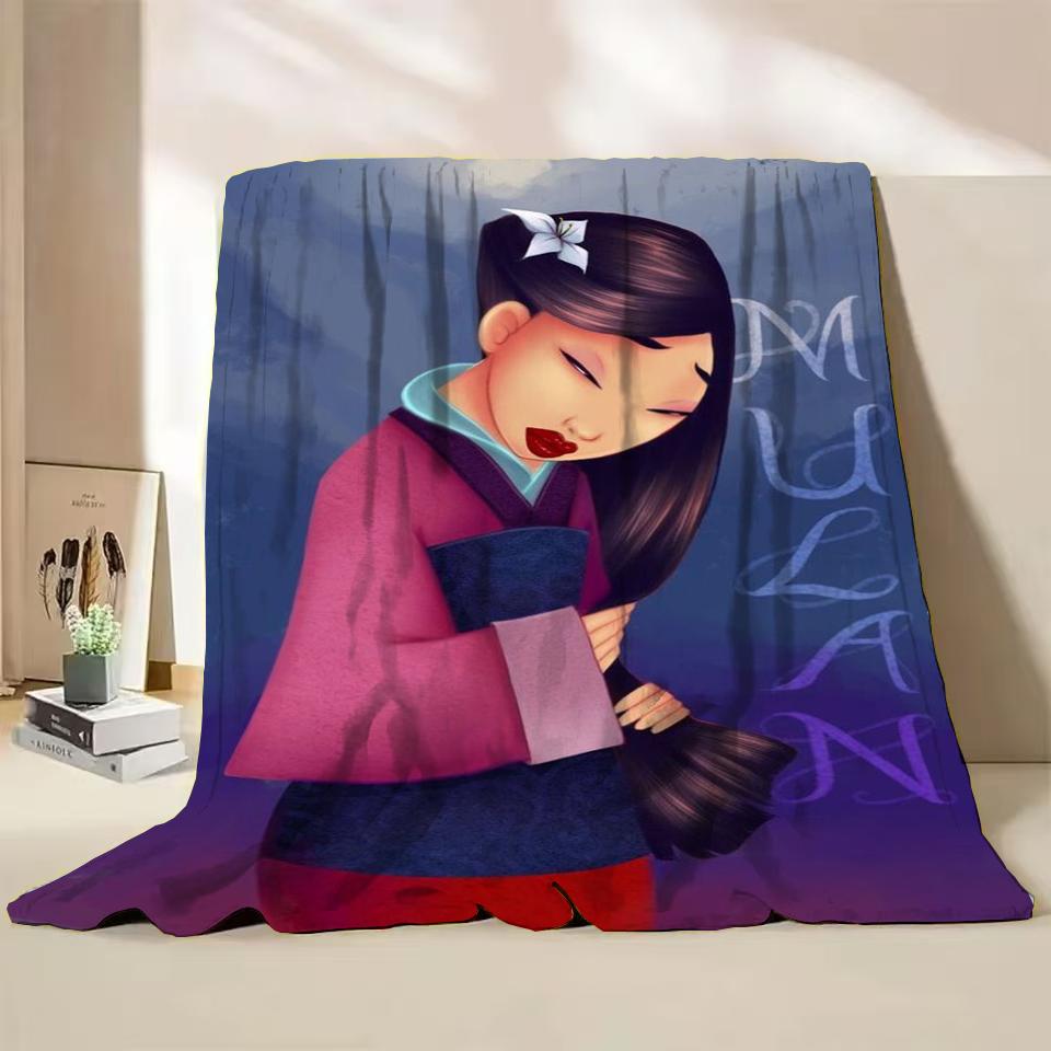 

Disney Mulan Flannel Throw Blankets for Bed Sofa Home Bedroom Office Travel Children s Cover Blanket Kids Winter Warm Soft Gifts 30x40in