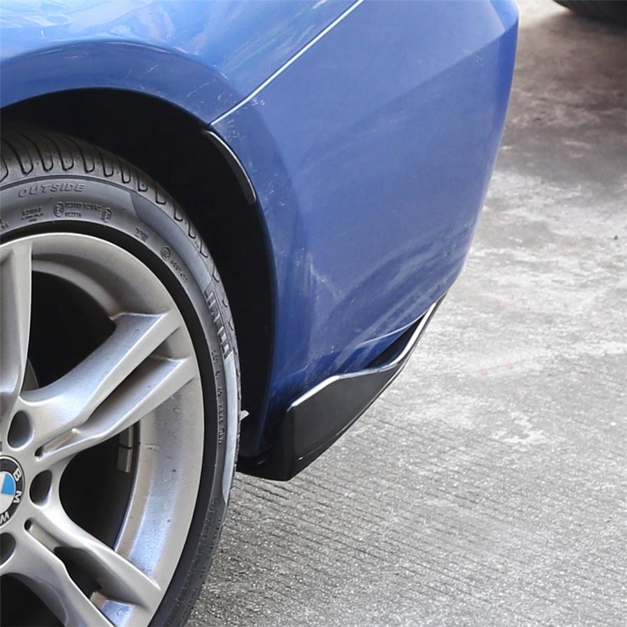 Pair Car Side Skirt Extension Splitters Winglet Diffuser Rear Lip Anti-Scratch