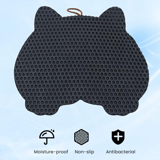 Sisal Cat Scratcher Mat Cartoon Design Cat Scratching Pad with Sticker Tape for Floor Wall To Protect Couch Carpet Furniture