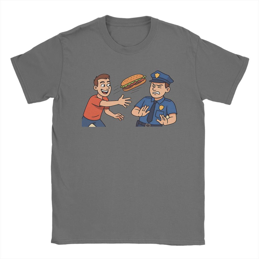 Dc Sandwich Guy T Shirt Summer  Trendy Cool T Shirts Men Pure Cotton Comfortable Oversized Top Tees Short Sleeve Y2K Retro