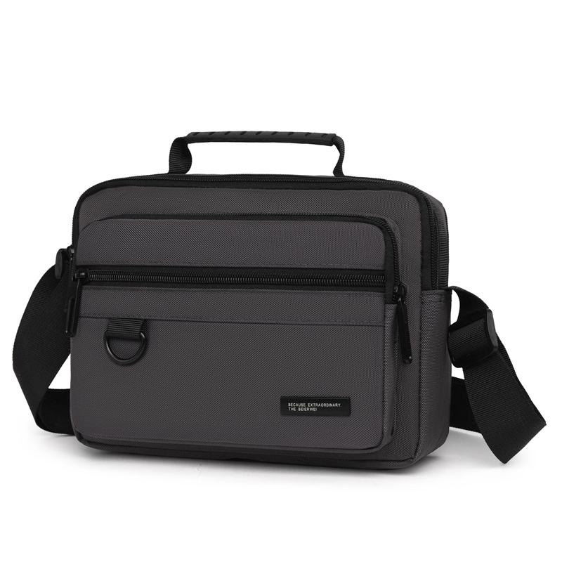 Men's Business Casual Shoulder Bag - Spacious Waterproof Messenger with Organizer Pockets