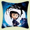 Animation Coraline Pillow Covers Cartoon Sofa Decorative Home Doublesided Printing Short Plush Cute Cushion Cover