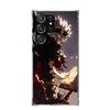 Black C-Clovers Anime Phone Case For Samsung Galaxy S26 Ultra S23 S24 S25 Edge S20 FE S21 S22 Plus Soft Print Shell Cover Fundas