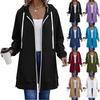Women's Casual Full-Zip Hooded Jacket