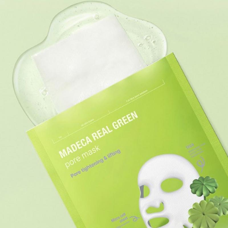 Dongkuwa Pharmaceutical Centellian 24 Madeca Real Green Pore Mask 5 plátků