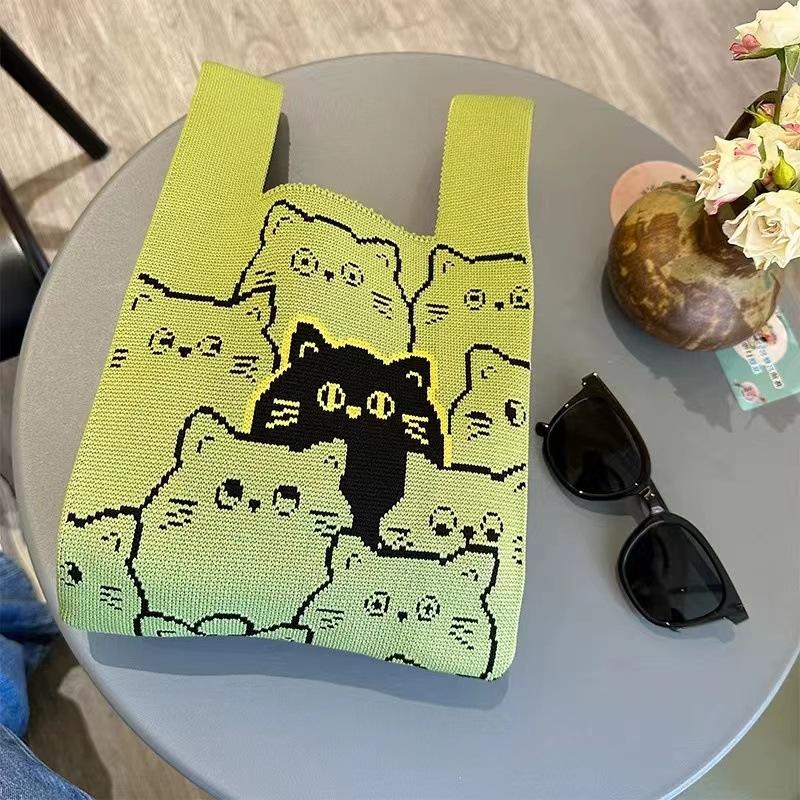 High quality thickened birthday banquet baby gift bag knitted bag gift woven bag handbag tote bag women's bag