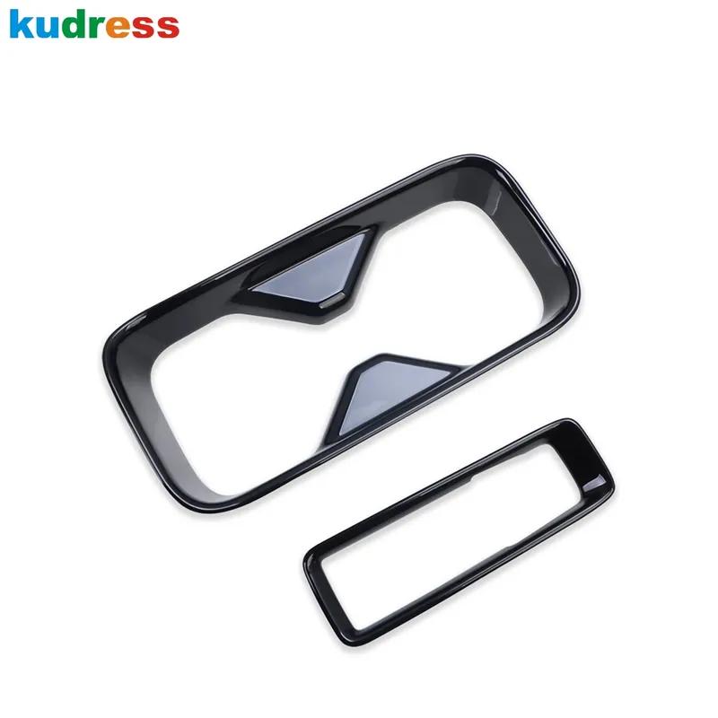 Car Front Console Water Cup Drink Holder Frame Cover Trim For Honda HR-V Vezel    2024 Black Interior Accessories