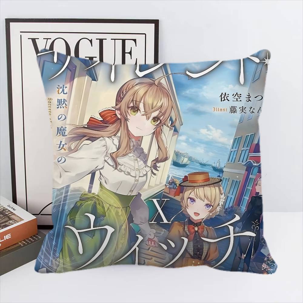 Anime Secrets Of The Silent Witch Pillow Case Square Pillow Bedroom Sofa Leisure Comfort Cushion Car Home Decoration