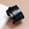 Handmade Vintage Leather Bracelet Men Women Adjustable Punk Style Wide Cuff Geometric Design
