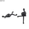 Black Abstract Characters Resins Sculpture Creative Furnishings Desk Decoration Simplicity Figures Statue Modern Home Decor