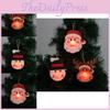 Adorable Wooden Christmas Decoration Set Featuring Santa Snowman And Reindeer Ornaments