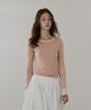 HANE Mellow Slim Knit Top_Pink Latte