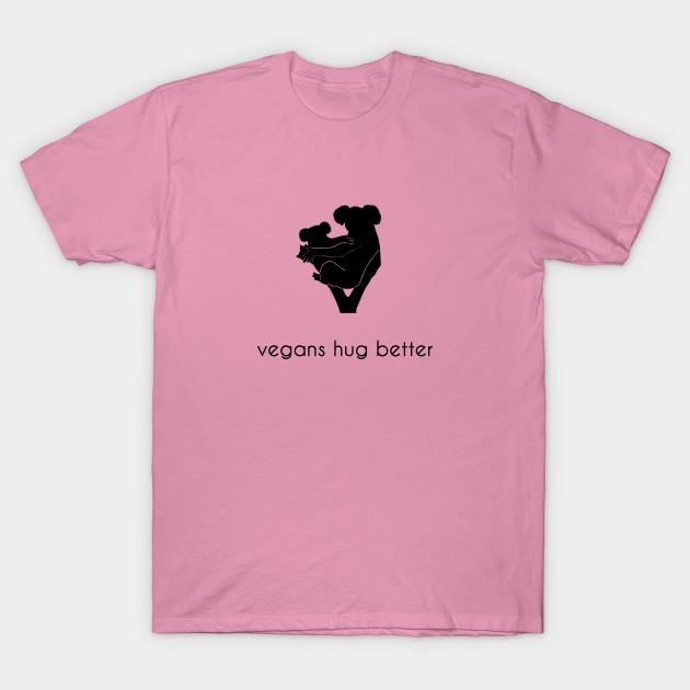 T Shirt Women Vegans Hug Better Harajuku Print Kawaii Tshirt Summer Short Sleeve Female T-Shirt Top Tee