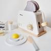 Wooden Fake Kitchen Coffee Maker With Juicer Playset For Kids