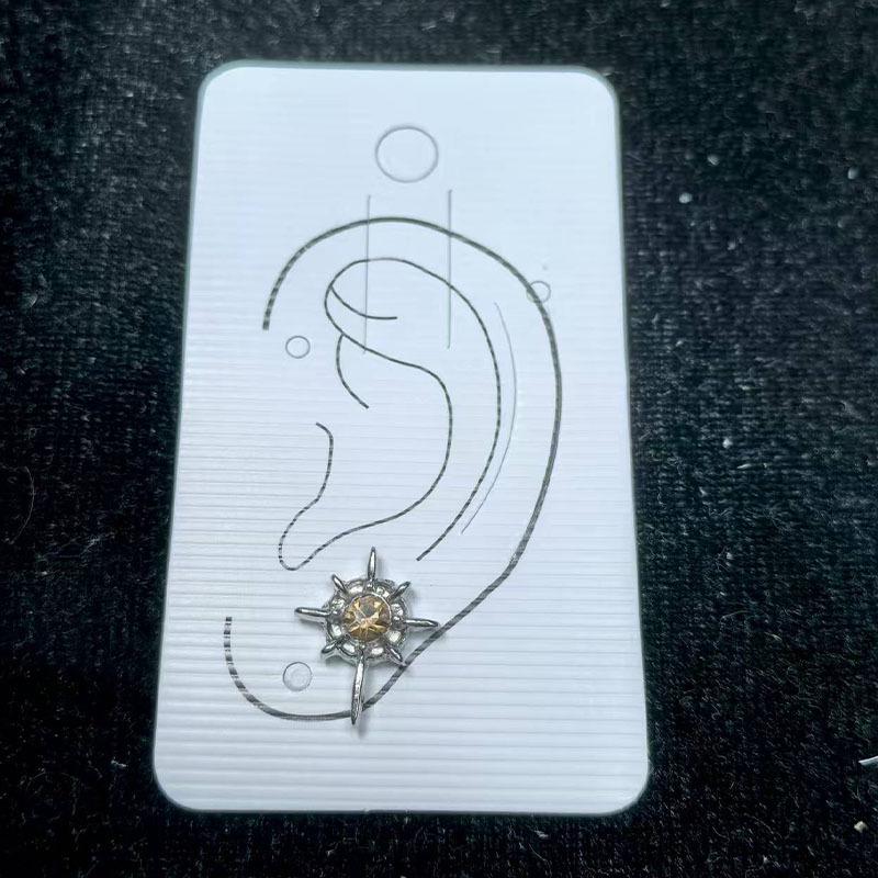 Polaris Men's Magnetic No-Piercing Ear Clip: Stylish, Versatile, High-End Stud Earrings